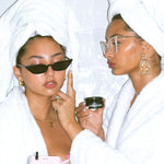 two best friends using LILFOX Cupu Cool Hyaluronic Balm + Moisture Mask