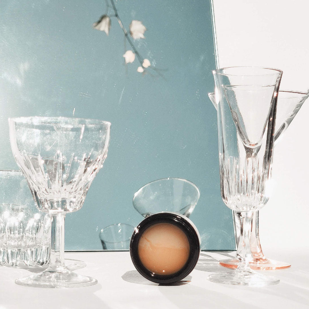 LILFOX Amazon After Dark Cleansing Balm with champagne glasses