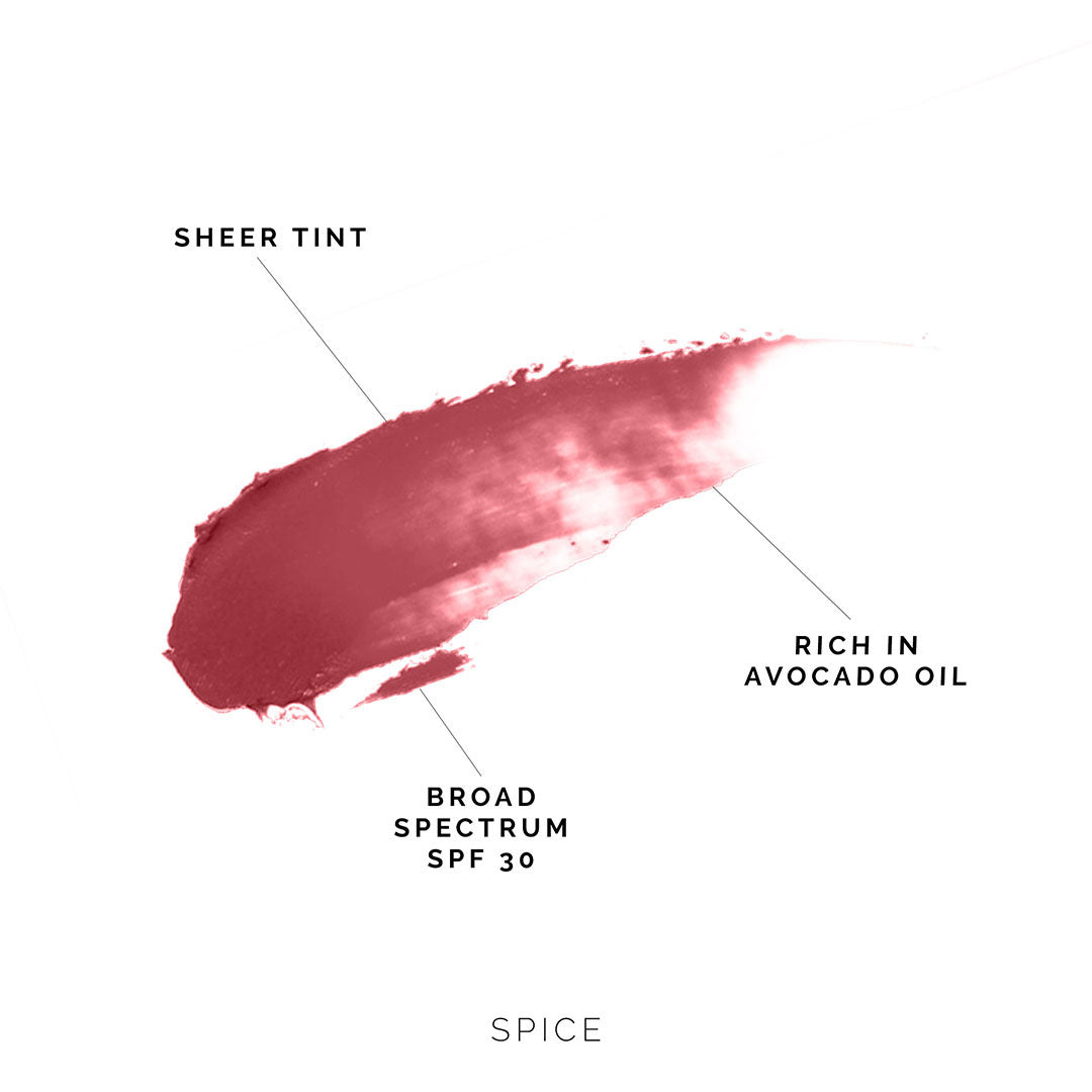 Hydrating Sheer Lip Balm - Spice MD Solar Sciences product swatch